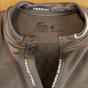 Nike pro hyperwarm long sleeve with finger loops